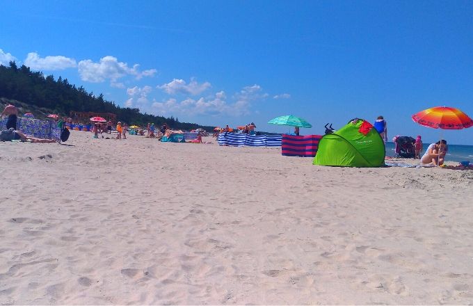 Grzybowo - plaża, sierpień 2019