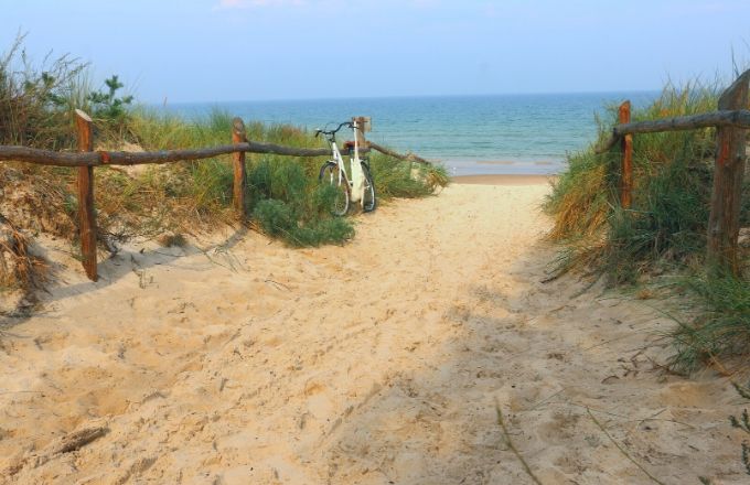 Grzybowo - okolica - jedno z zejść na plażę