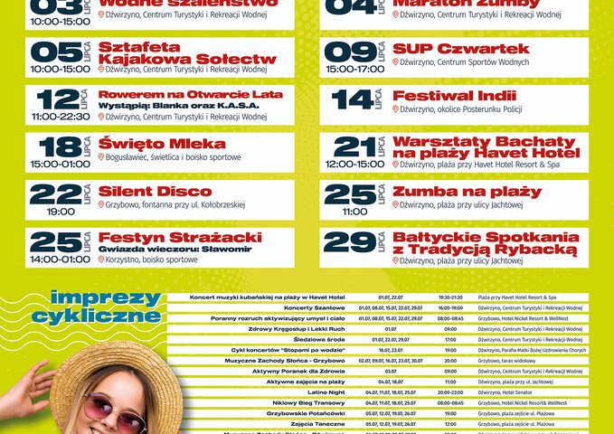 kalendarz wydarzeń w gminie Kołobrzeg 2026 - plakat